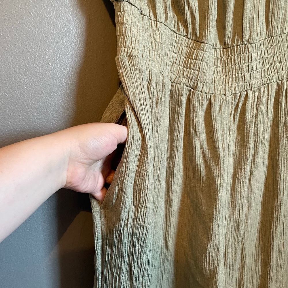 NWT Prana Sz Medium Fernie Sweet Agave Olive Modal Wide Leg Jumpsuit Ret $99! - Picture 7 of 16